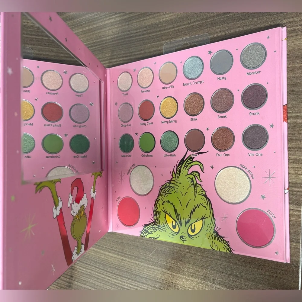 The Grinch Eyeshadow & Face Palette by Taste Beauty